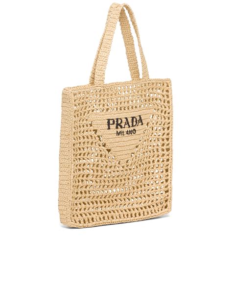 prada bags raffia
